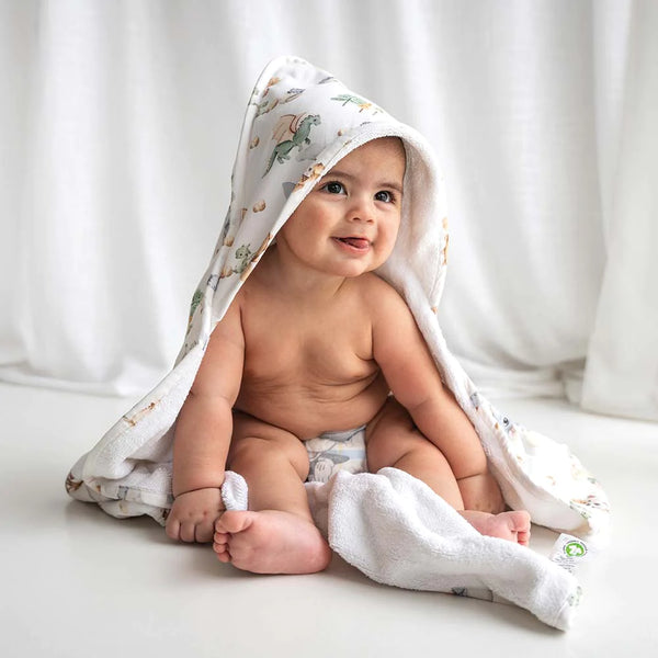 Dragon Organic Hooded Baby Towel - Snuggle Hunny