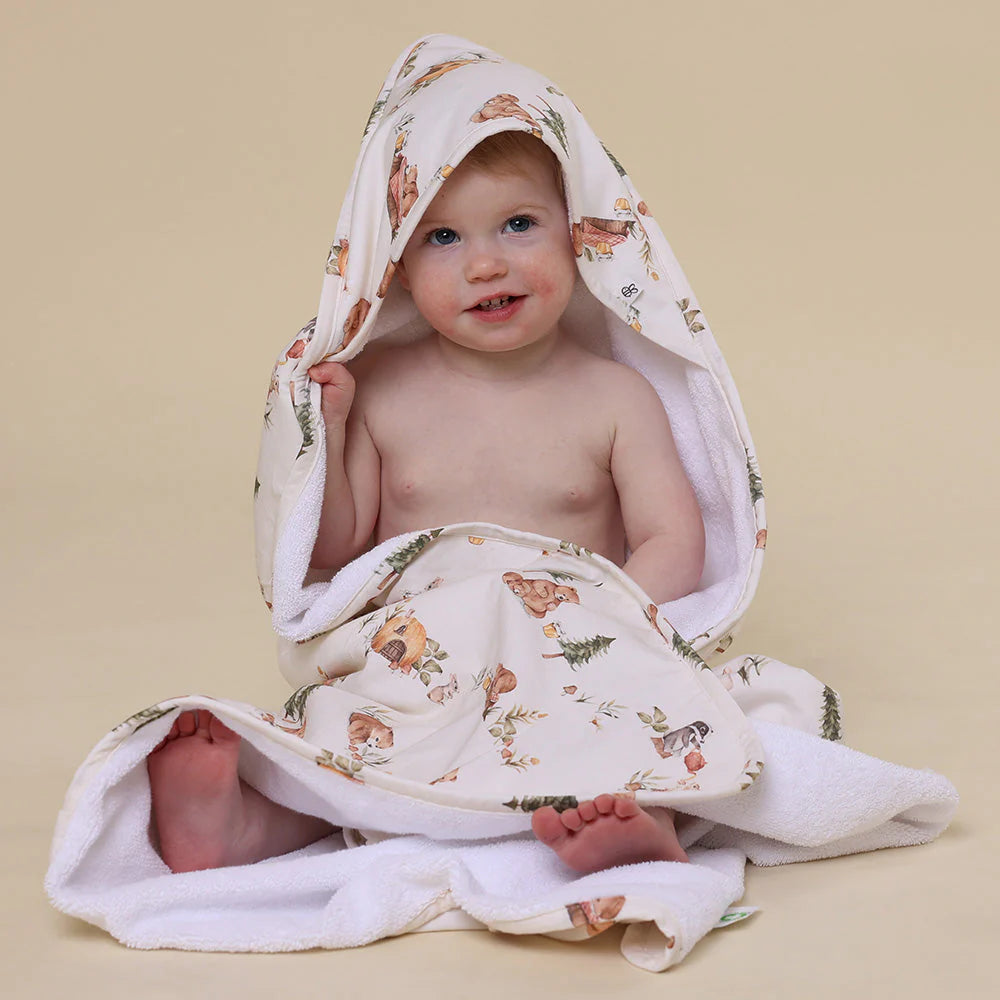 Bears Organic Hooded Baby Towel - Snuggle Hunny
