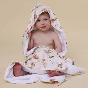 Bears Organic Hooded Baby Towel - Snuggle Hunny