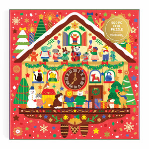 Christmas Time Foil Puzzle - 500pcs - Mudpuppy