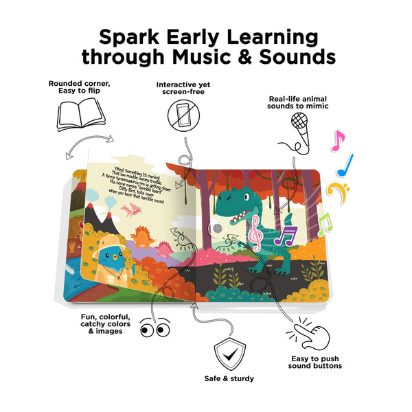 Musical Book - Dinosaur Sounds - Ditty Bird