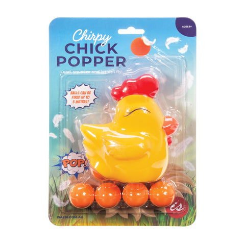 Chirpy Chick Popper Multi-Coloured - IS Gift - STOCK DUE EARLY MARCH