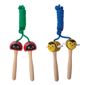 Wooden Skipping Rope - Garden Animals - IS GIFT