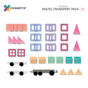 Pastel Transport Pack 50pc - Connetix