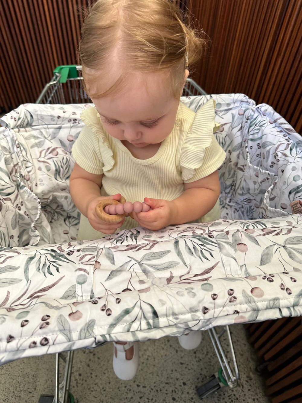 **Double Trolley Liner - Botanical - Bambella Designs