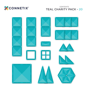 Charity Pack Teal 20 pc - Connetix