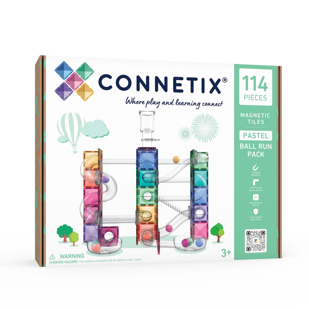 Pastel Ball Run Pack 114pc - NEW - Connetix - STOCK DUE LATE SEPTEMBER