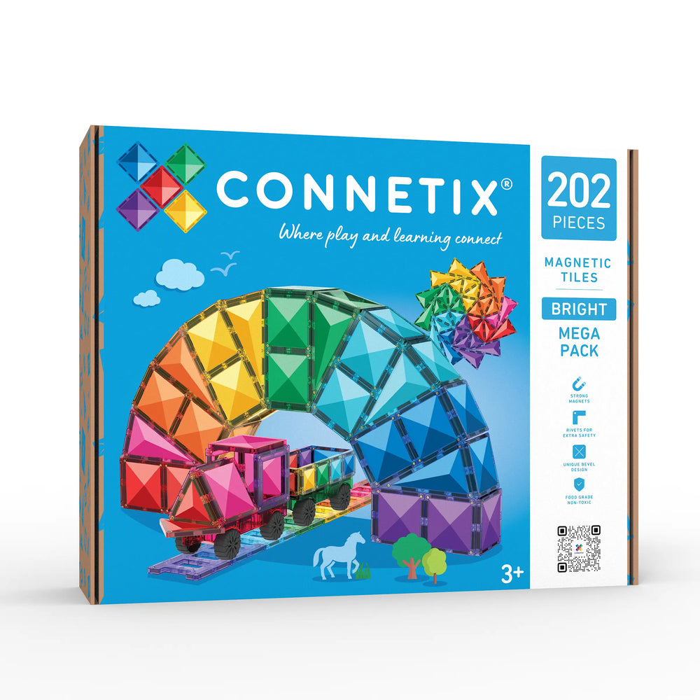Bright Mega Pack 202 pc - NEW - Connetix - STOCK DUE LATE SEPTEMBER