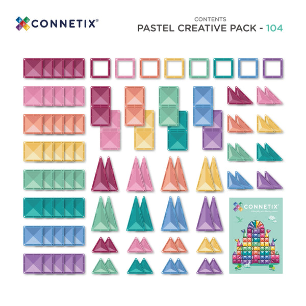 Pastel Creative Pack 104 pc NEW - Connetix