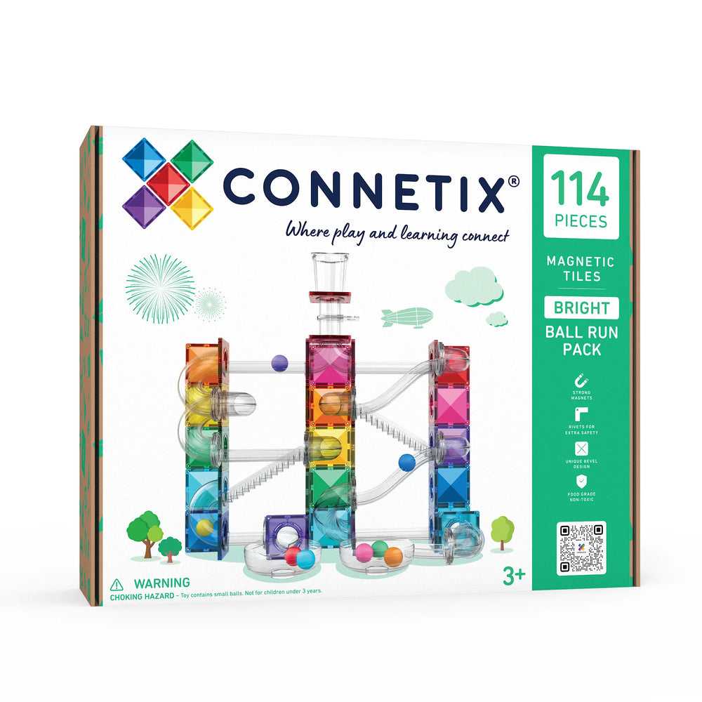 Bright Ball Run Pack 114 pc - NEW - Connetix