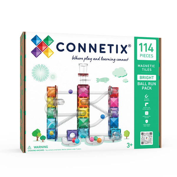 Bright Ball Run Pack 114 pc - NEW - Connetix