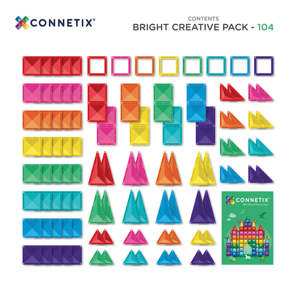 Bright Creative Pack 104 pc - NEW - Connetix