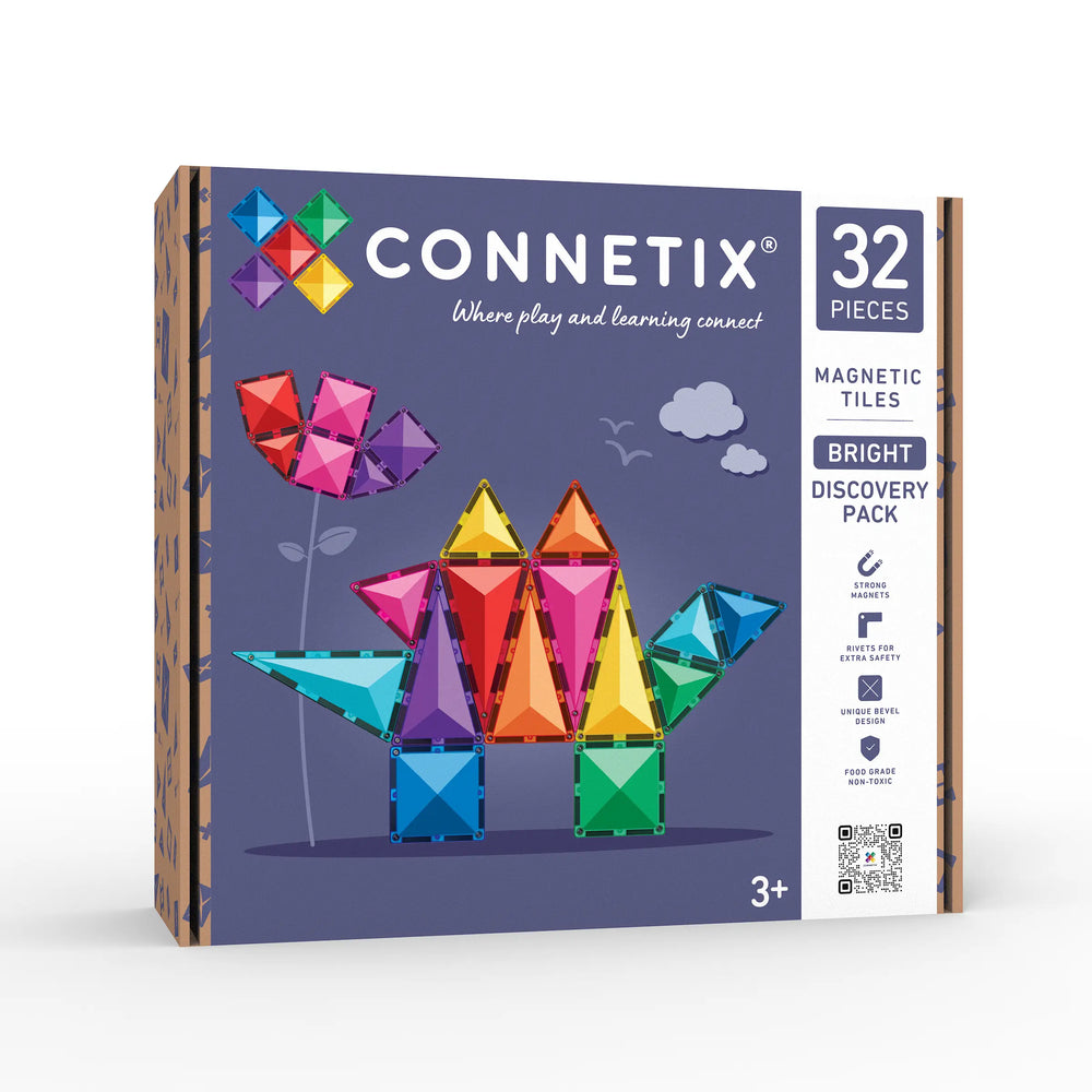 Bright Discovery Pack 32 pc - NEW - Connetix - STOCK DUE LATE SEPTEMBER