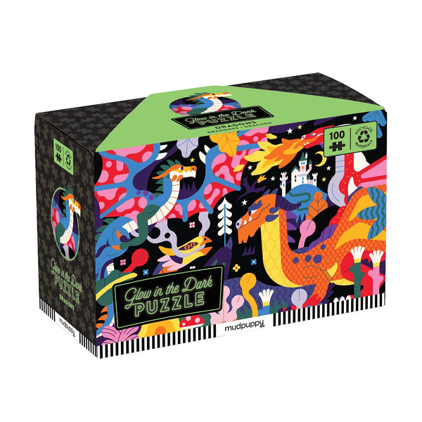 Dragons Glow in the Dark Puzzle - 100pc - Mudpuppy