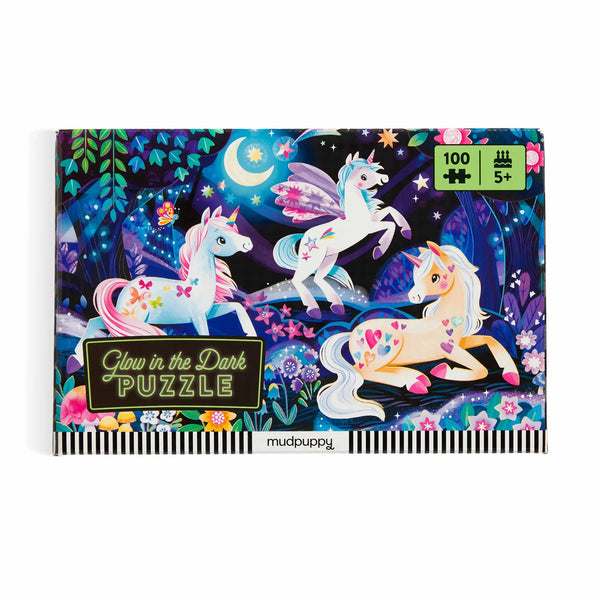 Glow Puzzle Unicorn 100 pieces - Mudpuppy