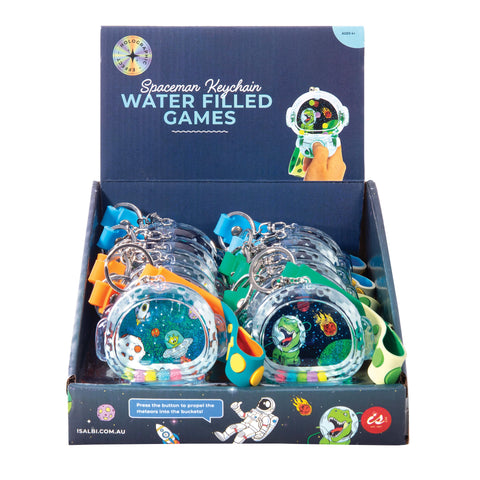 Water Filled Games Keychain - Spaceman - IS Gift