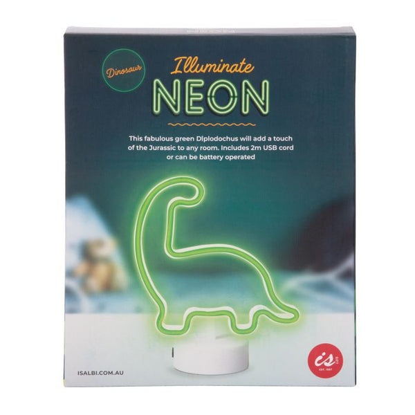 Illuminate Neon Green Dinosaur Light - IS GIFT