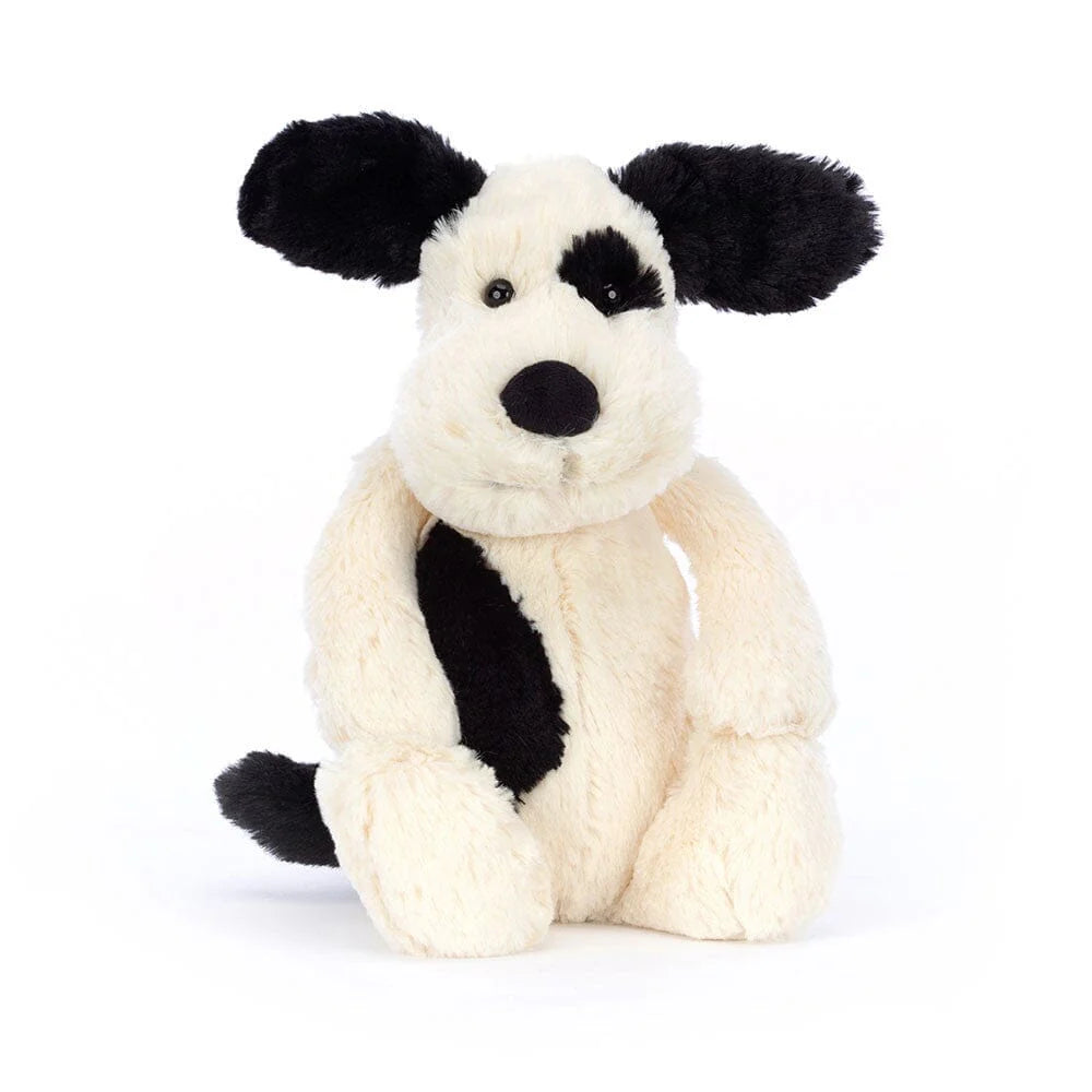 Bashful Black & Cream Puppy - Jellycat