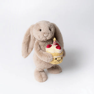Bashful Beige Bunny 'Birthday' - Jellycat