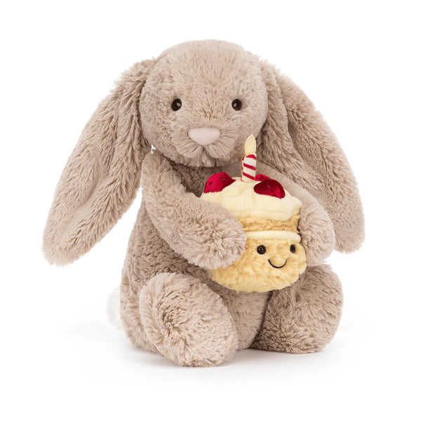 Bashful Beige Bunny 'Birthday' - Jellycat