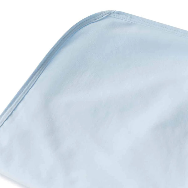Baby Blue Organic Jersey Wrap & Beanie Set - Snuggle Hunny