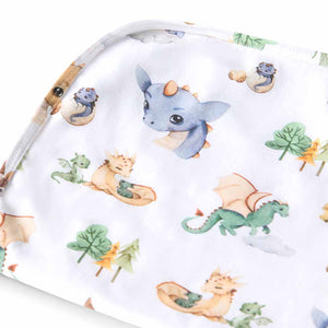 Dragon Organic Jersey Wrap & Beanie Set - Snuggle Hunny