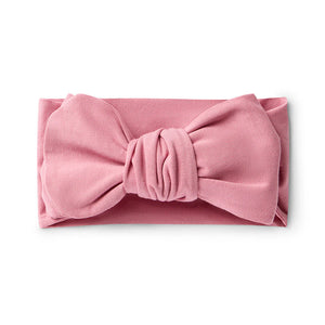 Jewel Pink Organic Oversized Bow - Snuggle Hunny