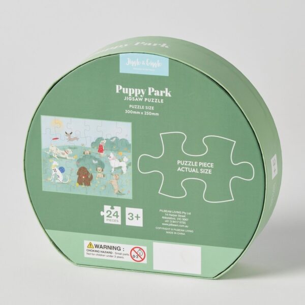 Puppy Park Jigsaw 24 Pc Puzzle - Jiggle & Giggle
