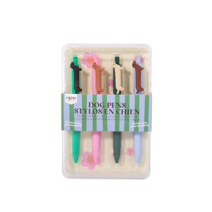 Dog Icon Pens-Set of 4 Multi-Coloured - IS Gift
