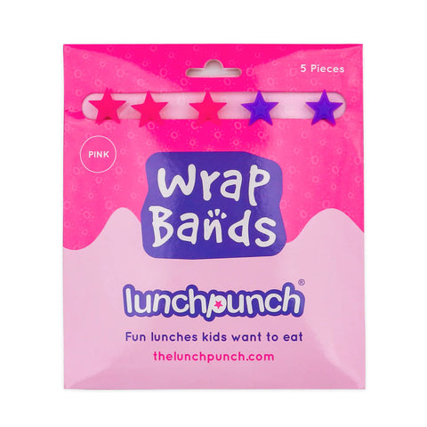 Silicone Wrap Bands - Pink - Lunch Punch