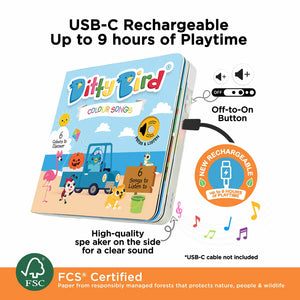 Musical Book - Colour Songs - Ditty Bird