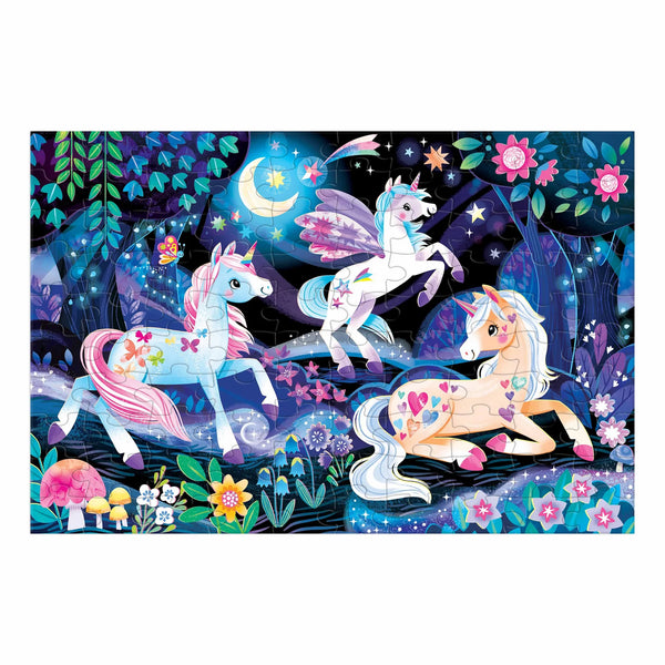Glow Puzzle Unicorn 100 pieces - Mudpuppy