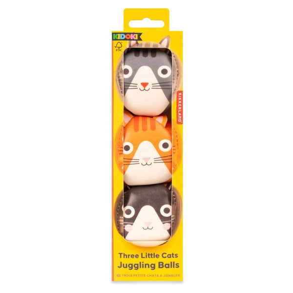 Three Cats Juggling Balls Set - IS GIFT