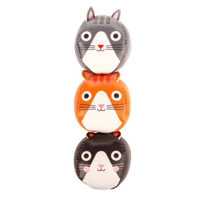 Three Cats Juggling Balls Set - IS GIFT