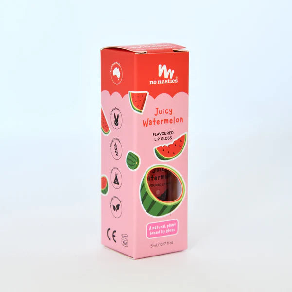 Natural Kids Lip Gloss Wand - Watermelon - No Nasties