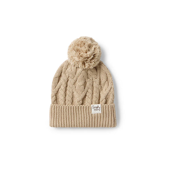 Hazelnut Organic Knit Beanie - Snuggle Hunny