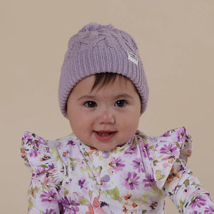 Lavender Organic Knit Beanie - Snuggle Hunny