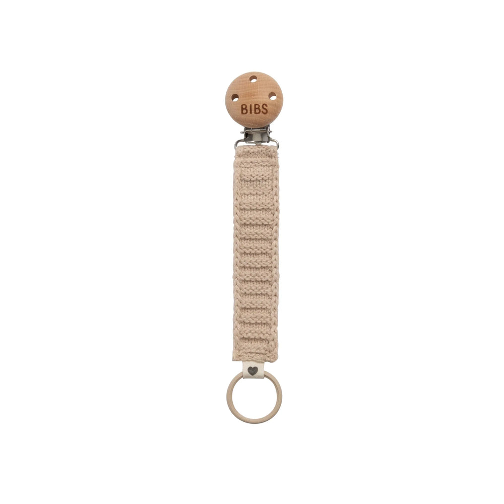 BIBS Knit Pacifier Clip - Vanilla - BIBS Denmark
