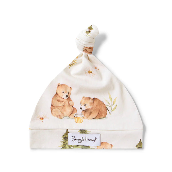 Bears Organic Knotted Beanie - Snuggle Hunny