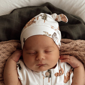 Bears Organic Knotted Beanie - Snuggle Hunny