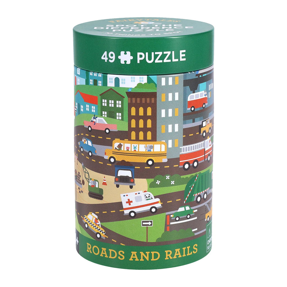 Spot the Difference: Roads and Rails Puzzle - Petit College
