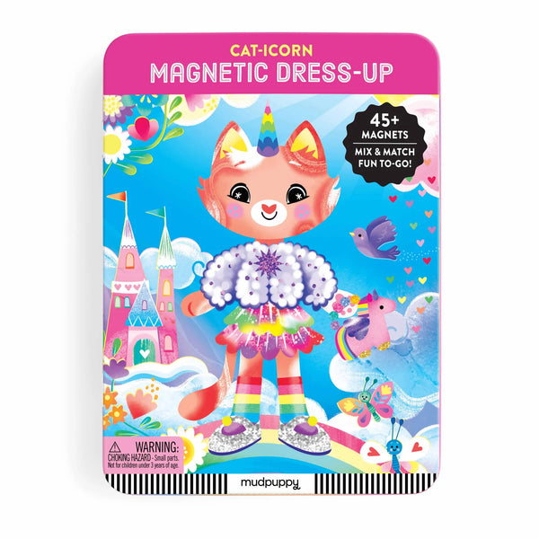 Cat-icorn Magnetic Dress-up Play Set Multi-Coloured - Mudpuppy