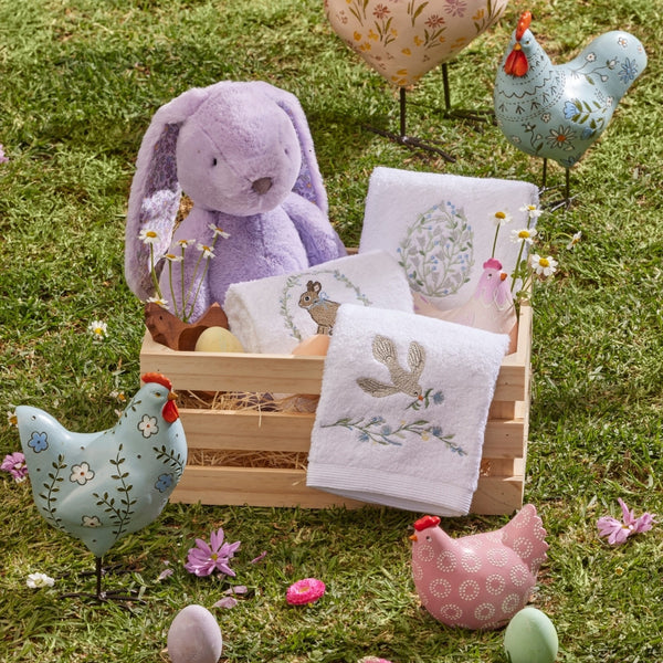 Floral Lilac Bunny Medium - Jiggle & Giggle