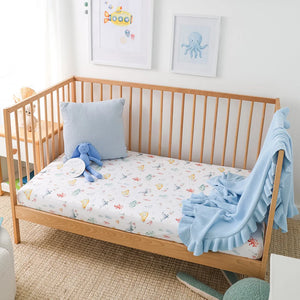 Little Subs Organic Fitted Cot Sheet - Snuggle Hunny