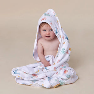 Little Subs Organic Hooded Baby Towel - Snuggle Hunny