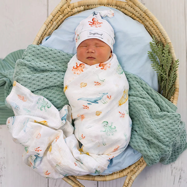 Little Subs Organic Muslin Wrap - Snuggle Hunny