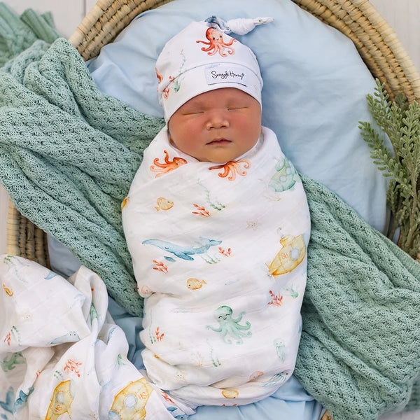 Little Subs Organic Muslin Wrap - Snuggle Hunny