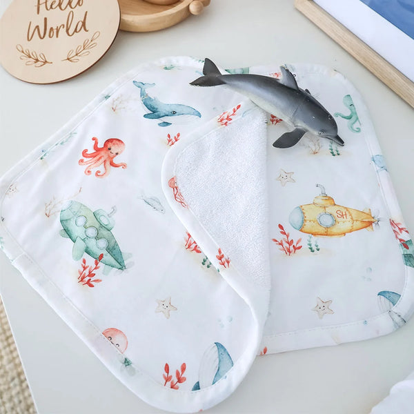 Little Subs Organic Wash Cloths - 3 Pack - Snuggle Hunny