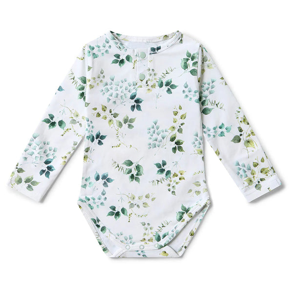 Eden Long Sleeve Organic Bodysuit - Snuggle Hunny - DISCOUNTED