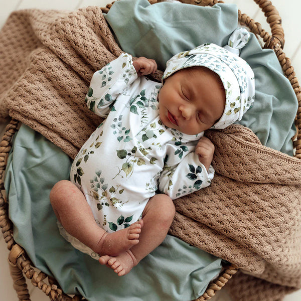 Eden Long Sleeve Organic Bodysuit - Snuggle Hunny - DISCOUNTED